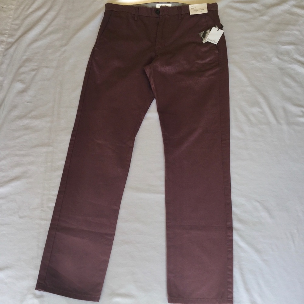 Calvin Klein Purple Trousers, New with Tags.
